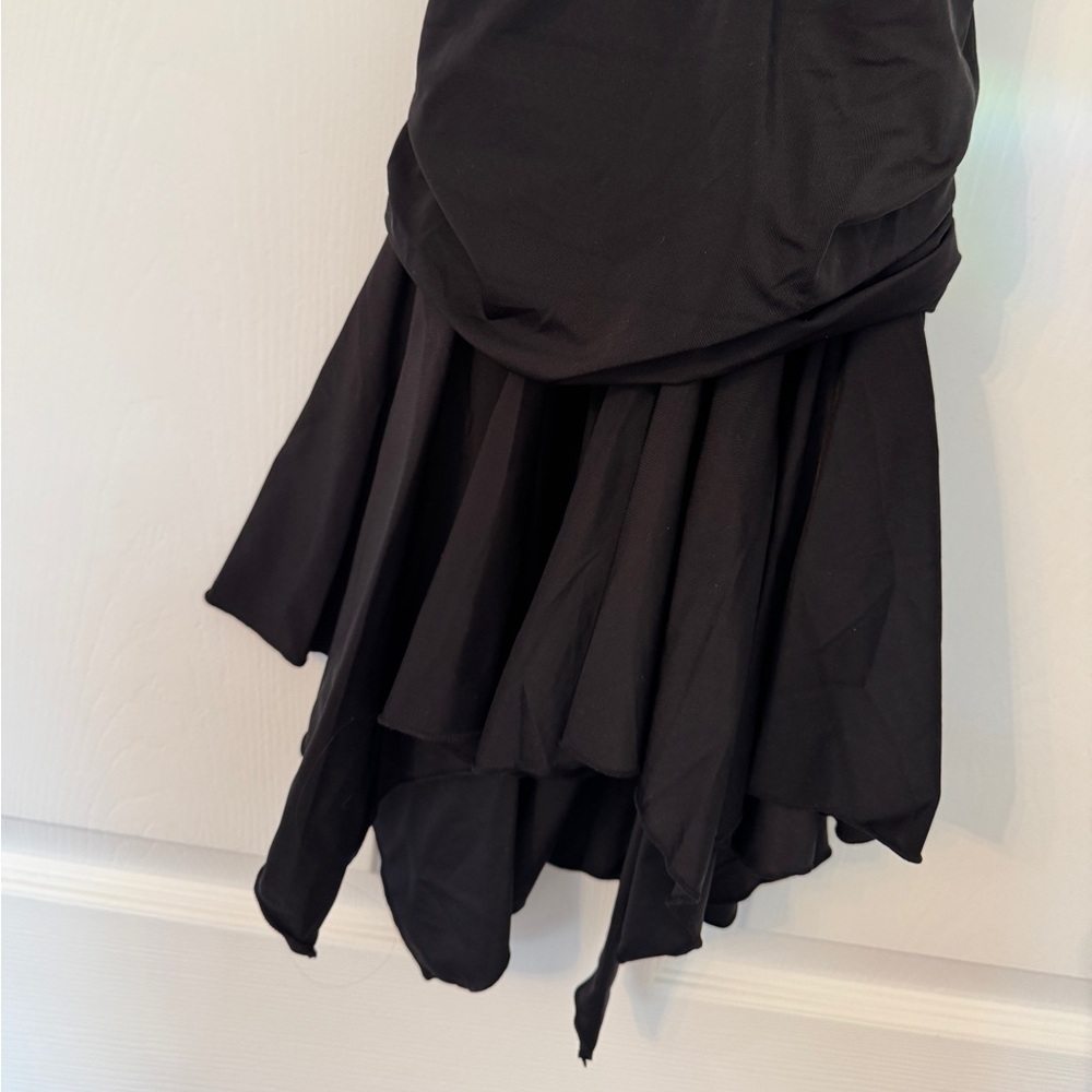 Black Ruched Dress - Picture 3 of 6